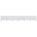 Paravent 6 panneaux Tissu 800 x 160 cm Blanc sable