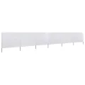 Paravent 6 panneaux Tissu 800 x 160 cm Blanc sable