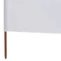 Paravent 6 panneaux Tissu 800 x 160 cm Blanc sable