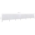 Paravent 6 panneaux Tissu 800 x 160 cm Blanc sable
