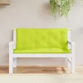 Coussins de banc de jardin lot de 2 vert vif tissu Oxford