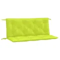 Coussins de banc de jardin lot de 2 vert vif tissu Oxford