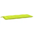 Coussins de banc de jardin lot de 2 vert vif tissu Oxford