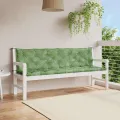 Coussins de banc de jardin lot de 2 motif de feuilles tissu