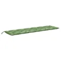 Coussins de banc de jardin lot de 2 motif de feuilles tissu