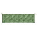 Coussins de banc de jardin lot de 2 motif de feuilles tissu