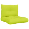 Coussins de palette lot de 2 vert vif tissu