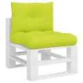 Coussins de palette lot de 2 vert vif tissu