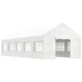 Belvédère avec toit blanc 11,15x4,08x3,22 m polyéthylène