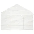 Belvédère avec toit blanc 11,15x4,08x3,22 m polyéthylène