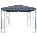 Tonnelle avec guirlande lumineuse à LED 400x300 cm Anthracite
