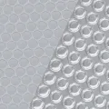 Couverture de piscine Argenté 260x160 cm PE