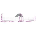 Poulailler 10 x 2 x 2 m Acier galvanisé