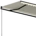 Auvent manuel rétractable 450x350 cm Crème