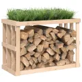 Porte-bûches d’extérieur 108x52x74 cm Bois massif de pin