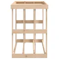 Porte-bûches d’extérieur 108x52x74 cm Bois massif de pin