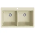 Évier de cuisine Granit Double lavabo Beige