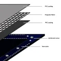 Bâche 650 g / m² 1,5 x 10 m Bleu