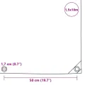 Bâche 650 g / m² 1,5 x 10 m Bleu