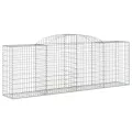 Paniers à gabions arqués 8 pcs 300x50x100/120 cm fer galvanisé
