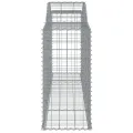 Paniers à gabions arqués 8 pcs 300x50x100/120 cm fer galvanisé
