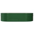 Lit surélevé de jardin Acier enduit de poudre 152x80x36 cm Vert