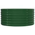 Lit surélevé de jardin Acier enduit de poudre 152x80x36 cm Vert