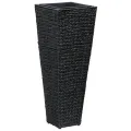 Lits surélevés 3 pcs Jacinthe d'eau Noir
