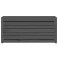 Boîte de jardin gris 101x50,5x46,5 cm bois massif de pin