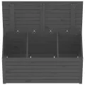 Boîte de jardin gris 101x50,5x46,5 cm bois massif de pin