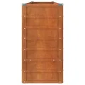Lit surélevé de jardin rouillé 240x40x77 cm acier corten
