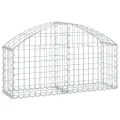 Panier de gabions arqué 100x30x40/60 cm Fer galvanisé