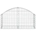Panier de gabions arqué 100x30x40/60 cm Fer galvanisé