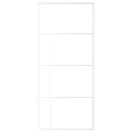 Porte coulissante Verre ESG dépoli et aluminium 90x205 cm Blanc