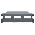 Tente de réception pliable avec 5 parois 3 x 9 m Anthracite