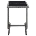 Ensemble à manger de jardin 3 pcs Gris