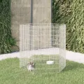 Enclos d'animaux en liberté 6 panneaux 54x100 cm fer galvanisé
