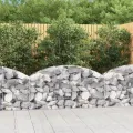 Panier de gabions arqué 150x30x60/80 cm Fer galvanisé