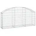 Panier de gabions arqué 150x30x60/80 cm Fer galvanisé
