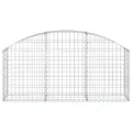 Panier de gabions arqué 150x30x60/80 cm Fer galvanisé