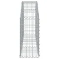 Panier de gabions arqué 150x30x60/80 cm Fer galvanisé