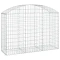 Panier de gabions arqué 150x50x100/120 cm Fer galvanisé