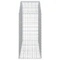 Panier de gabions arqué 150x50x100/120 cm Fer galvanisé