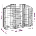 Panier de gabions arqué 150x50x100/120 cm Fer galvanisé