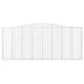 Panier de gabions arqué 400x30x160/180 cm Fer galvanisé