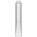 Panier de gabions arqué 400x30x160/180 cm Fer galvanisé