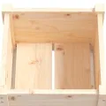 Jardinières d'extérieur 2 pcs 40x40x70 cm bois de pin massif