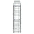 Paniers à gabions arqués 13 pcs 300x50x160/180 cm fer galvanisé