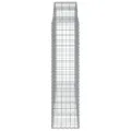 Paniers à gabions arqués 12 pcs 200x50x160/180 cm Fer galvanisé