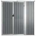 Abri à outils de jardin Gris 161x89x161 cm Acier galvanisé
